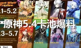 4.1原神卡池最新爆料,新角色与限定武器大揭秘！